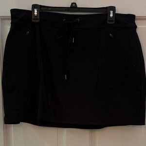tek gear Black Mini Skort with Drawstring Waist